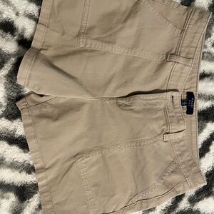 Kaari Blue Women's Tan Flat Front Shorts